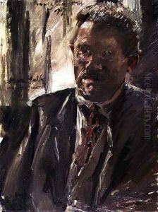 Max Halbe (1865-1944) 1917 by Lovis (Franz Heinrich Louis) Corinth