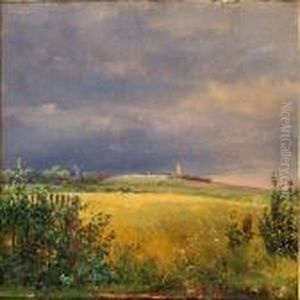 Landscape With A Gathering Storm by Dankvart Dreyer