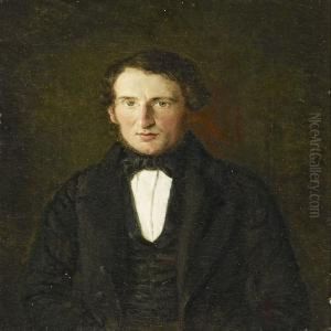Portrait Of Feldthusen by Dankvart Dreyer
