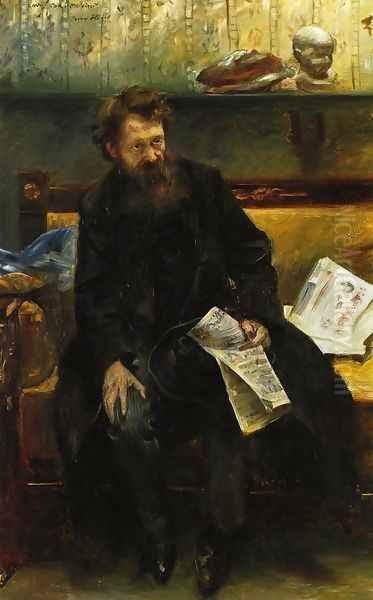 Portrait Of The Poet Peter Hille - view 1
