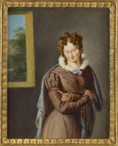 Jeune Femme A La Lettre