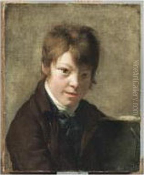 Portrait De Jeune Garcon,
Presumement Le Fils De L'artiste, Michel Martin A L'age De 11 Ans - view 1