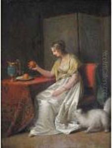"la Collation Ou Les Oranges". by Martin Drolling