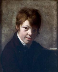 Portrait Of A Young Boy, Said To Be The Artist's Son, Michel-martin, Age 11 by Martin Drolling