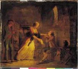 La Visite Au Prisonnier Sous La Terreur by Martin Drolling