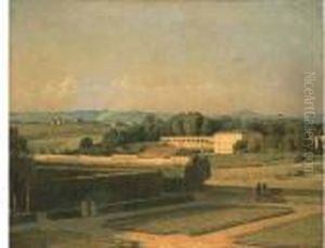 Vue Des Jardins De La Villa Medicis