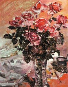 Pink Roses by Lovis (Franz Heinrich Louis) Corinth