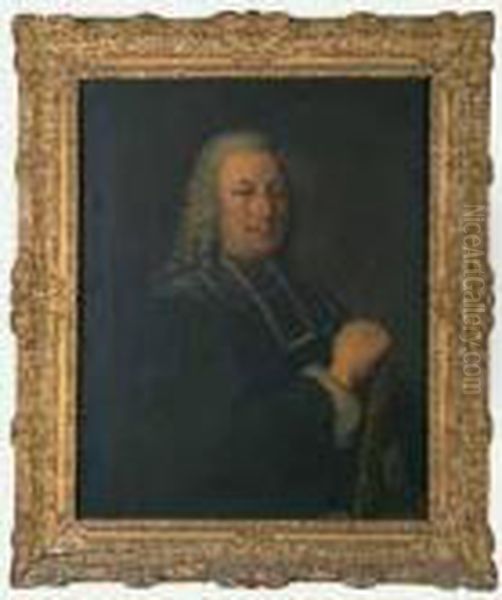 Portrait D'un Pretre Tenant Le Livre Des Lois Ecclesiastiques - view 1