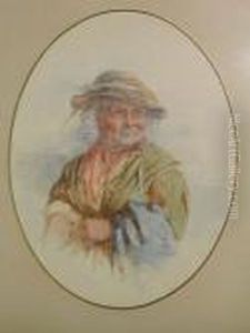 Portraits Of An Old Fisherman And Woman by James Drummond