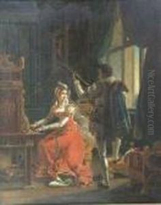 Mary Queen Of Scots And A Lutenist by James Drummond