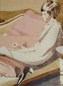 A Girl Resting by Malcolm Drummond