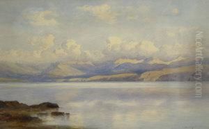 Highland Landscape; Watercolour, Signed And Dated 34, 25x37cm