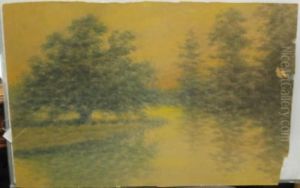 Autumn Evening On The Bayou by Alexander John Drysdale