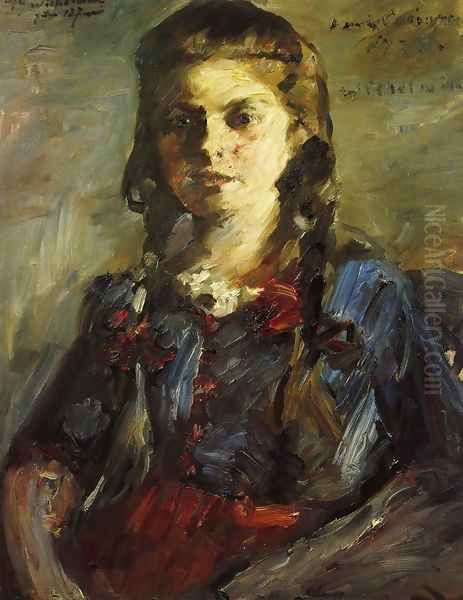 Portrait of Wilhelmine with Her Hair in Braids - view 1