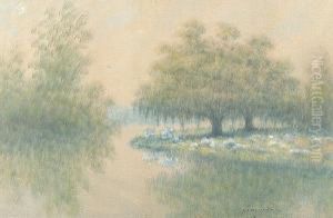 Louisiana Bayou Scene by Alexander John Drysdale