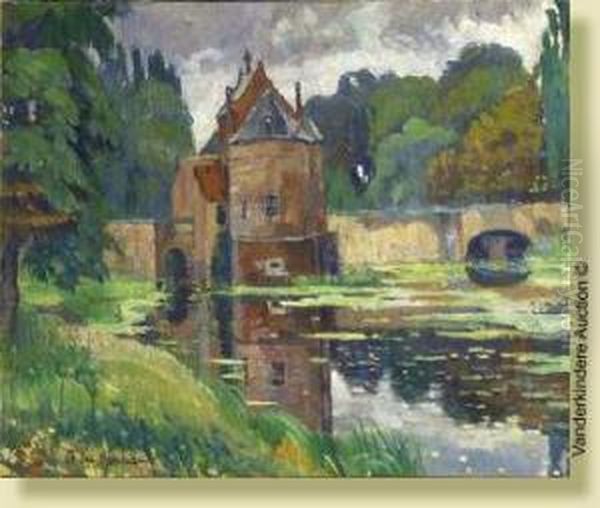 Les Reflets Du Chateau Dans L'etang - view 1