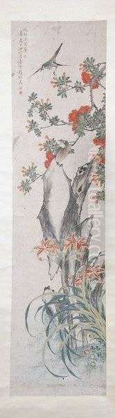 Flower And Bird - view 1