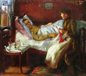 Franz Heinrich Corinth on His Sickbed by Lovis (Franz Heinrich Louis) Corinth