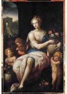 Flore Ou L'allegorie De L'ete by Ambroise Dubois