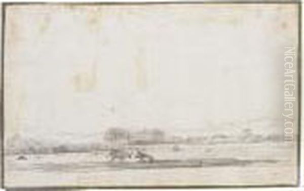 Cows Grazing In A Field, With Mountains In The Distance - view 1