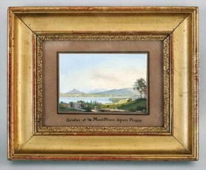 Geneve Et Le Mont-blanc Depuis Pregny by Jean-Baptiste Dubois
