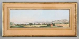 Vue Des Environs De Geneve Depuis Pregny by Jean-Baptiste Dubois