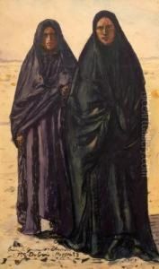 Femmes Du Campement De L'amenokal, Hoggar by Paul Elie Dubois