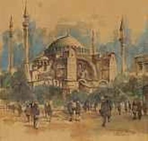 Gegenstucke:ansicht Von Istanbul - Hagia