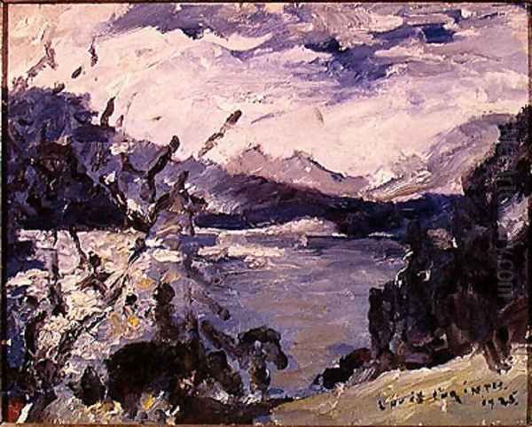 Lake Walchen Surrounded by Mountains, 1925 - view 1