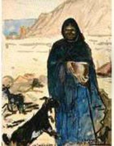" La Traite Des Chevres ". by Paul Elie Dubois