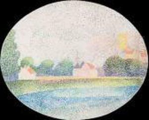 Clocher Dans La Campagne by Albert Dubois-Pillet