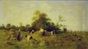 La Fenaison by Louis Alexandre Dubourg