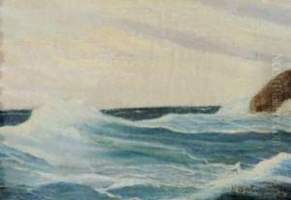 Vagues Sur Les Rochers - view 1