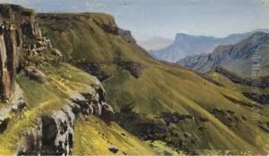 Mountainous Terrain, Kislovodsk by Nikolai Nikanorovich Dubovsky