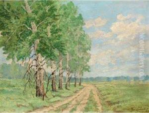 Summer Landscape With Birch Trees by Nikolai Nikanorovich Dubovsky