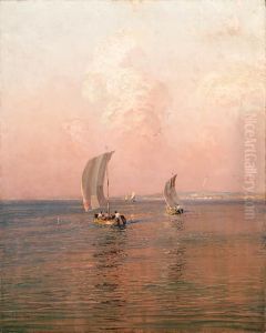 Sailing At Sunset by Nikolai Nikanorovich Dubovsky