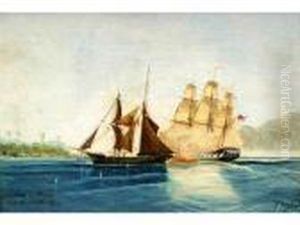 Capture D'un Negrier Sur La Cote Orientale D'afrique by Cheri Francois Dubreuil