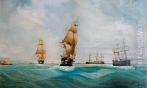 "navire En Vue Des Cotes Francaises ".