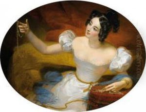 Le Soir Ou Jeune Fille Tenant Un Collier