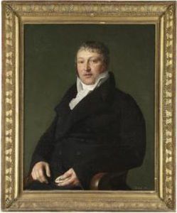 Portrait Of A Gentleman, Half Length Seated, Holding A Snuffbox