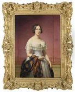 Dubuffe . <portrait De Madame Edouard Thayer, Nee Marie De Padoue>