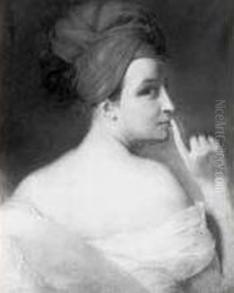 Portrait De Femme De Dos, La Tete De Profil, Demandant Le
 Silence - view 1