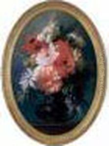 Bouquet De Fleurs, 1862. by Edouard Louis Dubufe