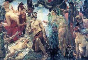 The Temptation of Saint Anthony (after Gustave Flaubert) by Lovis (Franz Heinrich Louis) Corinth