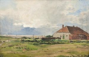 Gehoft An Derhollandischen Kuste by Eugene Gustav Ducker