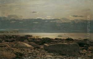 Signiert Und Datiert Unten Links: E. Ducker 1885. by Eugene Gustav Ducker