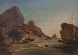 Spiaggia Di Torre Saracena A Capri by Teodoro Duclere
