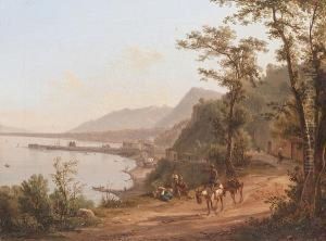 Figures On A Coastal Road, Castellammare Di Stabia
