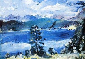 The Walchensee with a Larch Tree by Lovis (Franz Heinrich Louis) Corinth