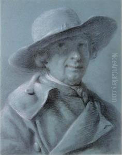 Portrait Of A Man In A Hat, Head And Shoulders - view 1